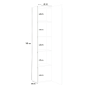 Coluna armário design móvel entrada 5 compartimentos branco brilhante Joy Wardrobe Catálogo