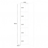 Coluna armário design móvel entrada 5 compartimentos branco brilhante Joy Wardrobe Catálogo
