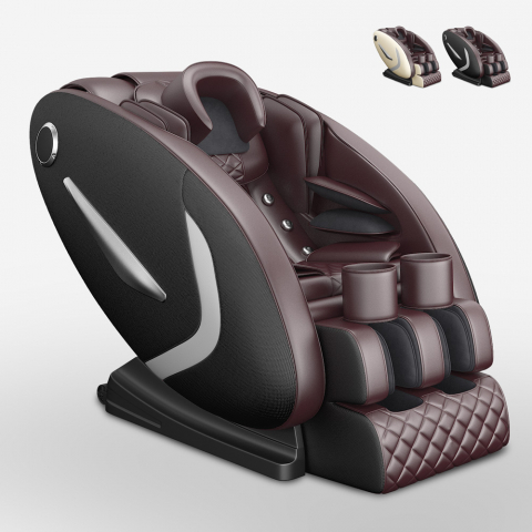 Poltrona Cadeira de Massagens Profissional Elétrica Reclinável 3D Zero Gravity Anisha Promoção