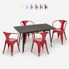 Conjunto de Mesa e 4 Cadeiras Moderna Confortável 120x60cm Caster Catálogo