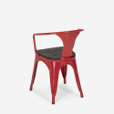 Conjunto de Mesa e 4 Cadeiras Resistente Uso intensivo Café Esplanada 80x80cm Hustle Wood Black 
