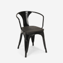 Conjunto Mesa e 4 Cadeiras Madeira escura Aço Uso intensivo 80x80cm Century Wood 
