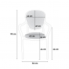 Conjunto 2 Cadeiras c/Mesa Quadrada Bege Interior e Exterior 70x70cm Lavett 