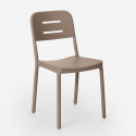 Conjunto de 2 Cadeiras c/Mesa Redonda 80x80cm Bege Ipsum 