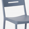 Conjunto de 2 Cadeiras Modernas c/Mesa Quadrada Preta 70x70cm Larum Dark 