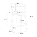 Conjunto Mesa e Cadeira p/Cozinha c/4 Bancos 60x60cm Mason Noix Top Light 