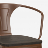 Conjunto Mesa Alta c/4 Cadeiras Madeira 60x60cm Bruck Wood 