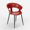 Conjunto Mesa de jantar e 4 Cadeiras 80x80cm Reeve White 