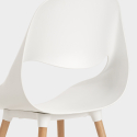 Conjunto de Mesa Redonda Branca c/4 Cadeiras Midlan Light Medidas