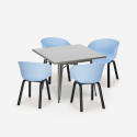 Conjunto Mesa de jantar Quadrada c/4 Cadeiras 80x80cm Krust Escolha