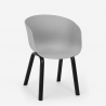 Conjunto Mesa de jantar Quadrada c/4 Cadeiras 80x80cm Krust 