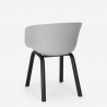 Conjunto Mesa de jantar Quadrada c/4 Cadeiras 80x80cm Krust 