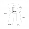Conjunto de Mesa e  Cadeiras p/Cozinha 120x60cm Tecla 