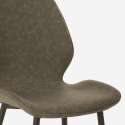 Conjunto de Mesa e 4 Cadeiras em Couro sintético 80x80cm Wright 