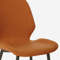 Conjunto de Mesa c/4 Cadeiras em Couro Sintético 80x80cm Wright Dark 