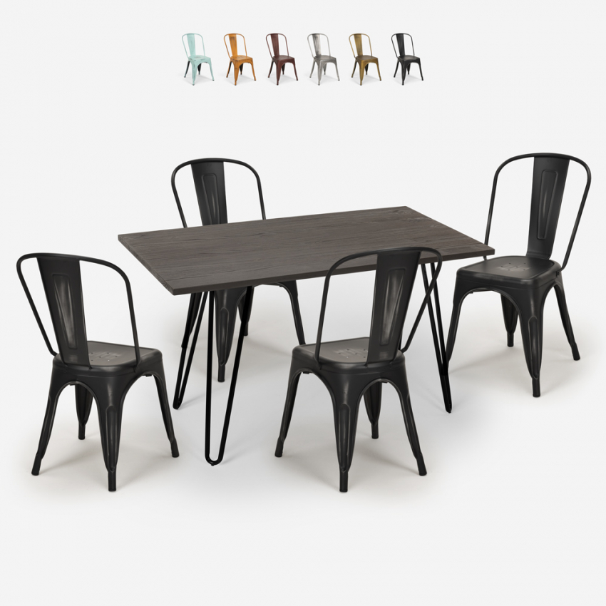 Conjunto de Mesa de jantar c/4 Cadeiras 120x60cm Weimar Descontos