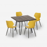 Conjunto 4 Cadeiras c/Mesa quadrada 80x80cm Sartis Dark Preço