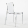 Conjunto 6 cadeiras c/Mesa de jantar Transparente Moderno 180x80cm Vice 