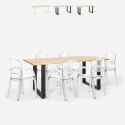 Conjunto 6 cadeiras c/Mesa de jantar Moderno 180x80cm Jaipur L Venda