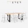 Conjunto 6 cadeiras c/Mesa de jantar Moderno 180x80cm Jaipur L Venda