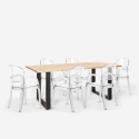 Conjunto 6 cadeiras c/Mesa de jantar Moderno 180x80cm Jaipur L Escolha