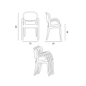 Conjunto 8 cadeiras c/Mesa de jantar Transparente Moderno 220x80cm Jaipur XXL 