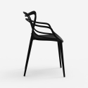 Cadeira design moderno com braços empilhável para cozinha bar restaurante Node