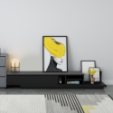 Móvel de TV p/Sala c/3 compartimentos e 2 Gavetas Moderno Linurk Saldos