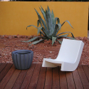 Cadeira Rasteira de Baloiço para Terraço Quintal Sala de Estar Quarto Twist Slide 