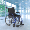 Cadeira de Rodas Dobrável em Tecido Ortopédico com Travões p/Deficientes e Idosos Dasy Descontos