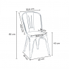 Conjunto de Mesa de Madeira p/Café ou Bar Metal Edgar 