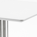 Conjunto mesa e 4 cadeiras Branca Empilháveis Resistentes Barrett White Medidas