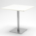 Conjunto mesa e 4 cadeiras Branca Empilháveis Resistentes Barrett White Características