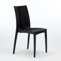 Conjunto 4 cadeiras e mesa p/Bar Restaurante preta 90x90cm Barrett Black Preço