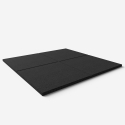 Tapete Bloco de Borracha Anti-Impacto Anti-Choque Alta-Qualidade 1x1m Fit Square Medidas