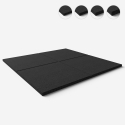 Tapete Bloco de Borracha Anti-Impacto Anti-Choque Alta-Qualidade 1x1m Fit Square Venda