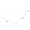 Tapete Bloco de Borracha Anti-Impacto Anti-Choque Alta-Qualidade 1x1m Fit Square 