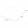 Tapete Bloco de Borracha Anti-Impacto Anti-Choque Alta-Qualidade 1x1m Fit Square 
