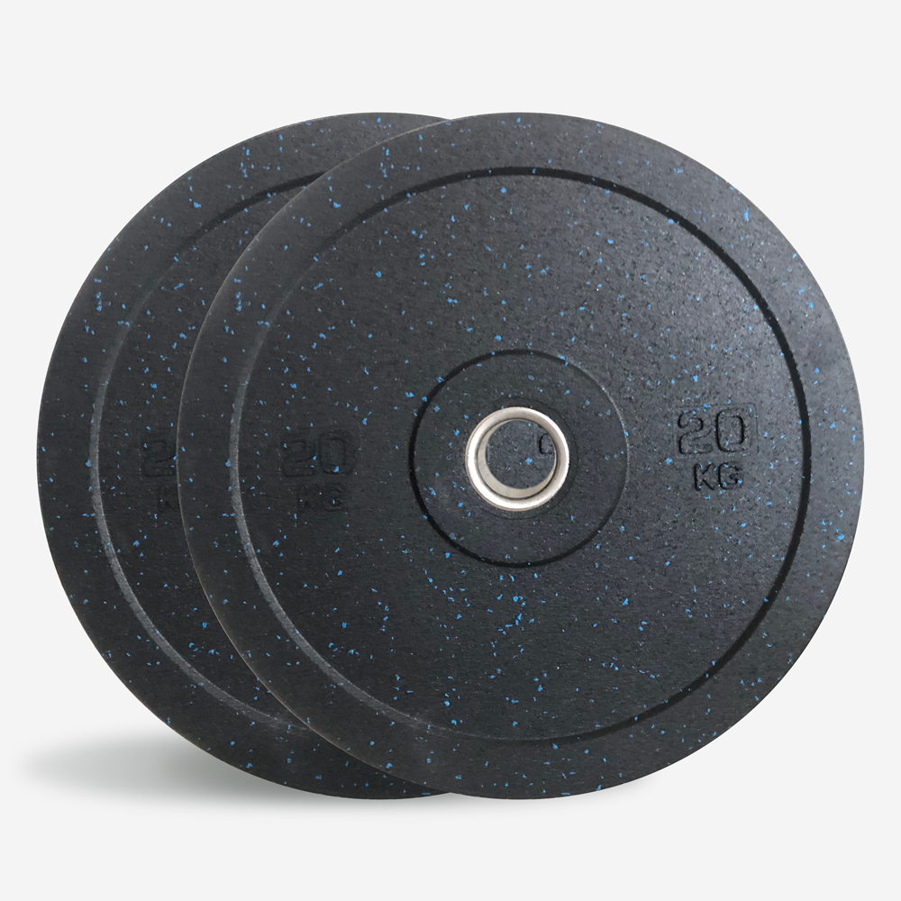 Discos 2 x 20 kg Pesos de Borracha para Trenio de Força Resistência Bumper HD Dot