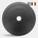 Pesos 2 x Discos de 5kg Ginásio Borracha Resistentes Treino Força Bumper HD Itália Venda
