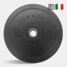 Pesos 2 x 15 kg de Borracha Ginásio Resistentes Treino Bumper HD Italy Venda