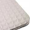 Conjunto de mesa quadrada dobrável 70x70cm aço 2 cadeiras exterior Mores Medidas