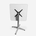 conjunto de 2 cadeiras estilo industrial mesa quadrada aço 70x70cm caelum Descontos