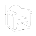 Cadeira Poltrona para Uso Doméstico e Comercial Easy Chair 
