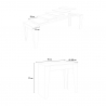 Mesa de Jantar Extensível 90x42-302cm Madeira Prolongada Isotta Catálogo