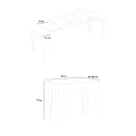 Mesa de Jantar Moderna Extensível 90x42-302cm Sala Elegante Isotta Concrete Catálogo