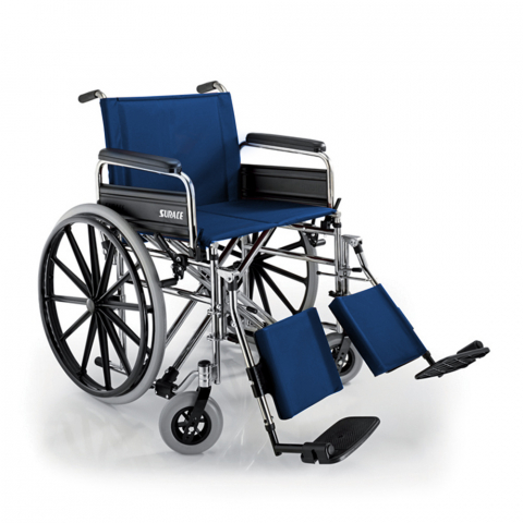 Cadeira de rodas bariátrica autopropulsionada legrest dobrável 500 Bariatric Surace Promoção