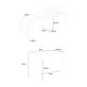 Mesa de Sala Extensível Jantar Sala 78x47-299cm Madeira Allin Oak Escolha
