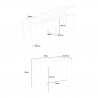 Mesa de Sala Extensível Jantar Sala 78x47-299cm Madeira Allin Oak Escolha
