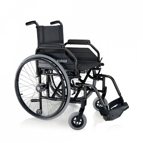 Cadeira de Rodas Leve Dobrável Universal Resistente Confortável 12,4kg Eureka Super Surace Promoção
